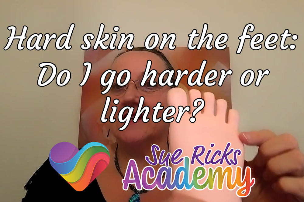 Hard skin on the feet - Do I go harder or lighter?
